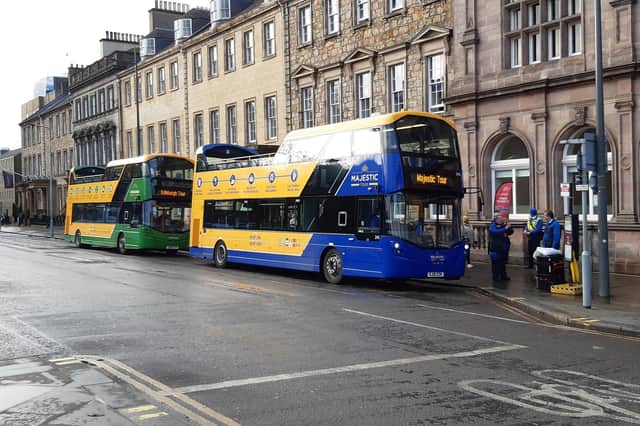 Businesses in nearby offices are said to have complained about the buses being outside their premises.