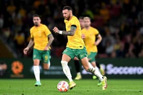 Martin Boyle in action for Australia. The Hibs winger has earned 19 caps during his career for the Socceroos. Picture: Getty