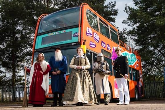 Get on board for a tour with some of the city's historical figures