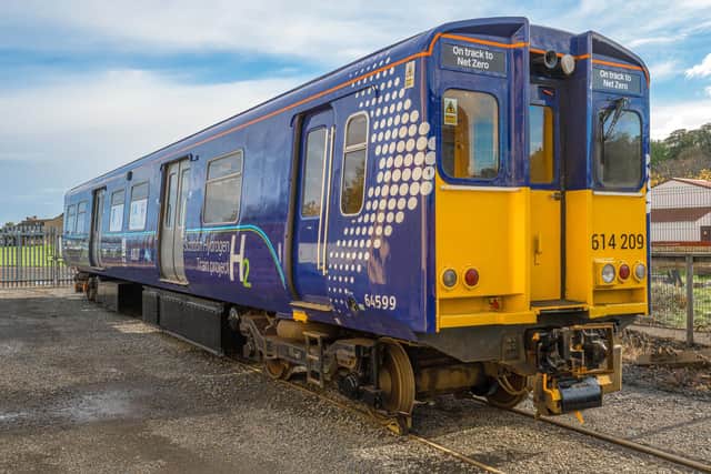 Scotland's hydrogen rail project involves a former ScotRail electric train. Picture: Arcola Energy/Ballard Motive Solutions