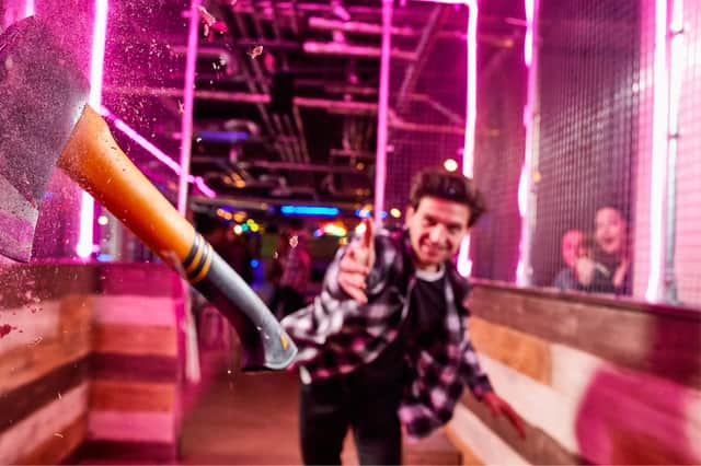 You can toss axes at Boom Battle Bar when it opens at Omni Centre in Edinburgh.