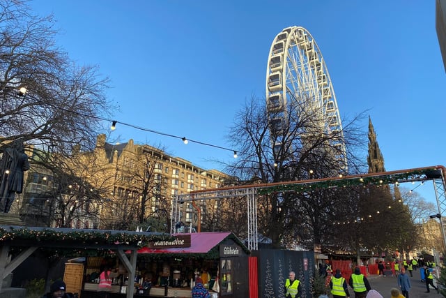 Edinburgh's Christmas market is officially open for business, with visitors have flocked to Princes Street Gardens for the first day of the festivities.