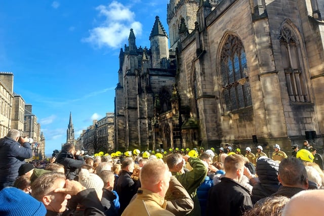 Mr Martin's funeral was held at 12.30 at St Giles' Cathedral.