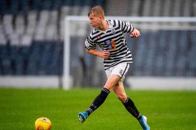 Josh Doig in action during the Ladbrokes League 2 match between Queen's Park and Elgin City at Hampden Park on February 15, 2020. (Photo by Rob Casey / SNS Group)