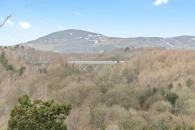 The view of the Pentlands from 12 Polton Bank, Lasswade. Photo supplied by selling agent McDougall McQueen.