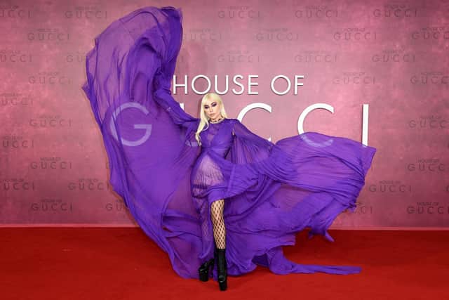 Lady Gaga attends the UK Premiere Of "House of Gucci" at Odeon Luxe Leicester Square on November 09, 2021. Photo: Gareth Cattermole/Getty Images for Metro-Goldwyn-Mayer Studios and Universal Pictures.