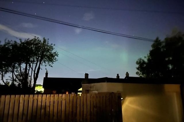 Joan Houston sent in this photo taken last night in Newtongrange of the Northern Lights. She said: "Thought I’d share these. This was in Newtongrange tonight. Went all the way to Iceland then saw them in Midlothian lol."