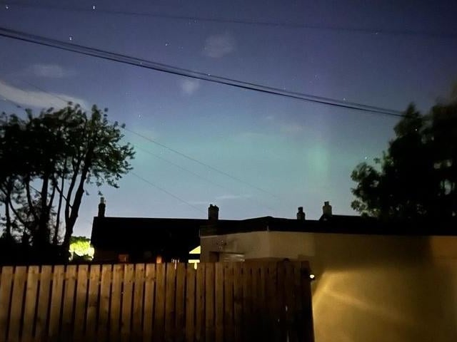 Joan Houston sent in this photo taken last night in Newtongrange of the Northern Lights. She said: "Thought I’d share these. This was in Newtongrange tonight. Went all the way to Iceland then saw them in Midlothian lol."