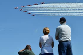 The Red Arrows went on to Prestwick earlier this month after poor visibility meant they were unable to fly over Edinburgh.
