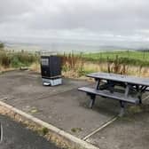 The smart bin at the Hilltop car park has been set on fire twice and the surrounding fencing ripped out. The remote car park has also been a magnet for fly-tipping.