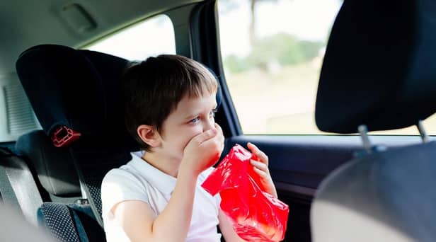 Children are particularly susceptible to car sickness
