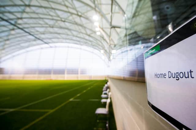 The indoor pitch at Oriam is one of the best facilities in Scotland.