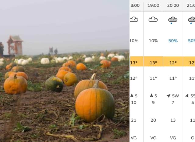 What is the weather going to be like on Halloween 2022 in Edinburgh and the Lothians