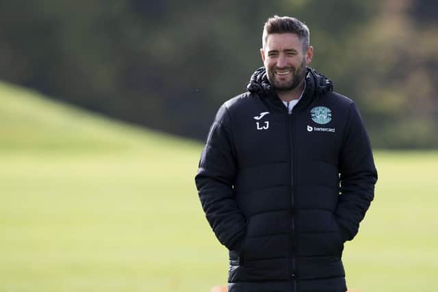 Lee Johnson is looking forward to having a full Hibs squad to choose from