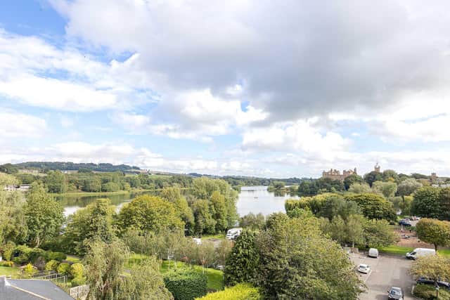 The property offers stunning views across Linlithgow.