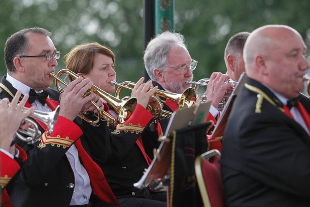 Bo'ness and Carriden band members in tune