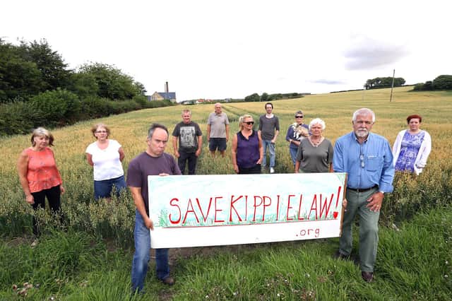 Save Kippielaw founder Stephen Liddell  (front left) with other local residents at the site, back in 2013.