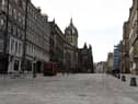 Deserted Royal Mile in Edinburgh during lockdown picture: JPI Media