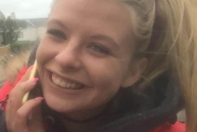 Amy Rose Wilson from the Bo’ness area died in a two-car collision after being pursued by a black Mercedes on Saturday July 29. Picture: Police Scotland