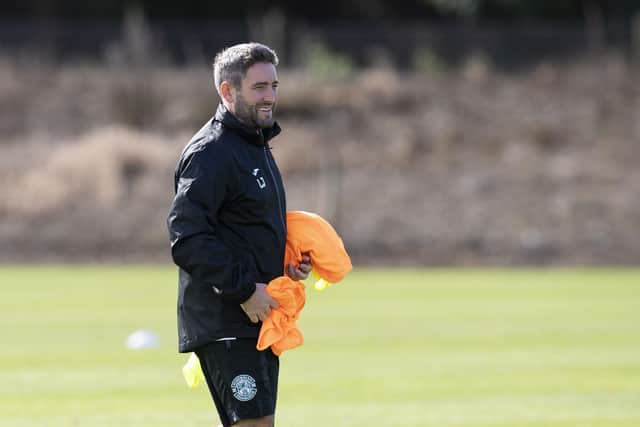 Johnson returned to the training ground to put his squad through its paces ahead of the resumption of Scottish Premiership action