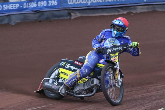 Italian Paco Castagna bounced back from a disappointing opening two heats to register back-to-back race wins for Monarchs on a disappointing night. Picture: Jack Cupido