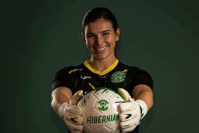 Gabby English has confirmed her retirement from football. Picture: Gavin Hill/Hibernian FC