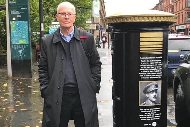Edward Finlayson, 69, from Edinburgh, grand-nephew of the first British black army officer Walter Tull