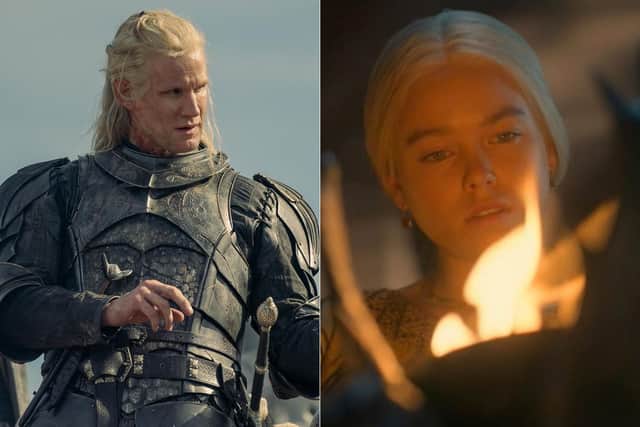 House of the Dragon: Daemon Targaryen (Matt Smith) and Rhaenyra Targaryen (Milly Alcock) are among the main characters in the Game of Thrones prequel (HBO)