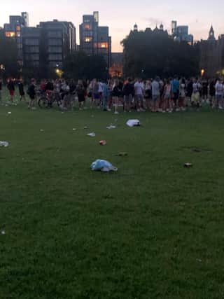 The litter left at the Meadows is "unprecedented" says Alex Orr