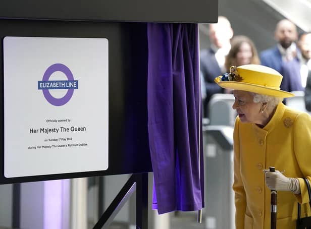 The Queen officially opens the Crossrail line in London named after her