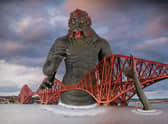 The Kraken, the legendary sea monster which features in Harryhausen's final movie, Clash of the Titans, has emerged from the Firth of Forth. Image: National Galleries of Scotland