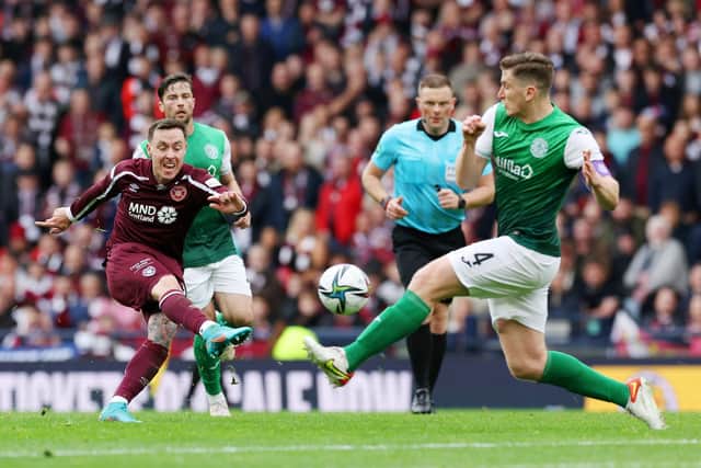 Barrie McKay was on the scoresheet as Hearts eased to victory.