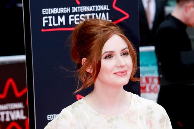 Karen Gillan on the Edinburgh International Film Festival red carpet.