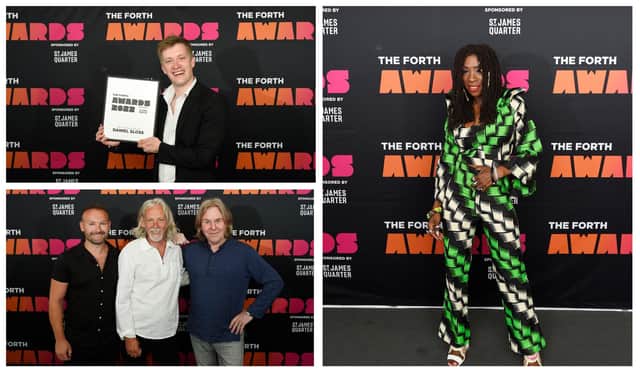 The Forth Awards returned on Thursday to a sold-out Usher Hall. Pictured clockwise: Daniel Sloss, Heather Small and Wet Wet Wet.