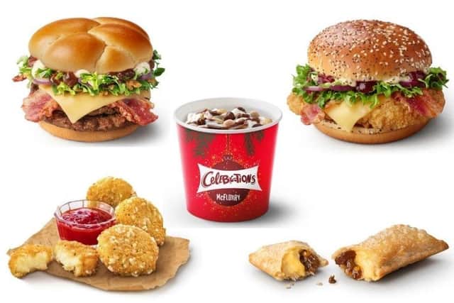 McDonald's announce launch of new Christmas menu featuring camembert dippers and a festive mince pie