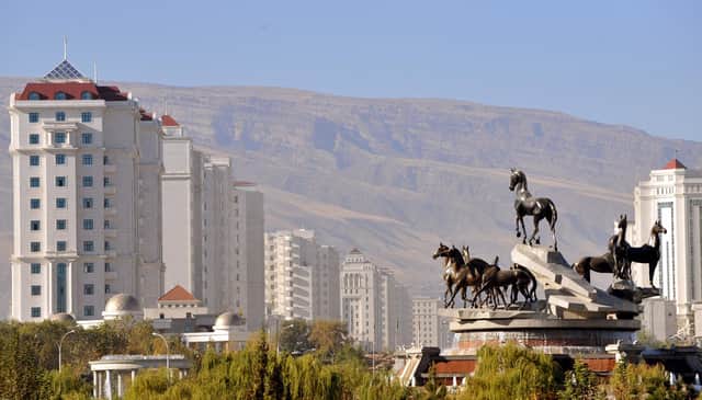 The statue of ten Akha-Teke horses in the centre Turkmenistan capital Ashgabad. Not many Avalanche customers hail from that part of the world.