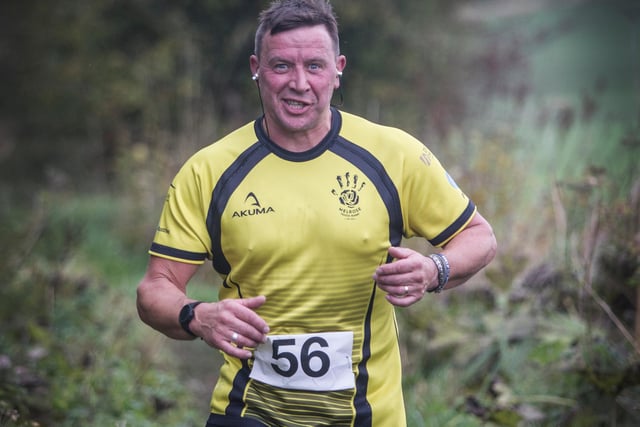 Ian Riddell, of Melrose, running his first 10k