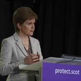 Nicola Sturgeon said it was 'not for me to tell the chief constable' how to enforce the Covid rules but then said: 'Only when there is a clear and flagrant breach will they use enforcement'. Picture: Flickr/Scottish Government