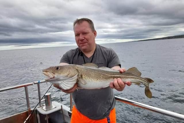 An impressive 6lb cod was landed this week on an Aquamarine Charter off Eyemouth. Picture: Derek Anderson