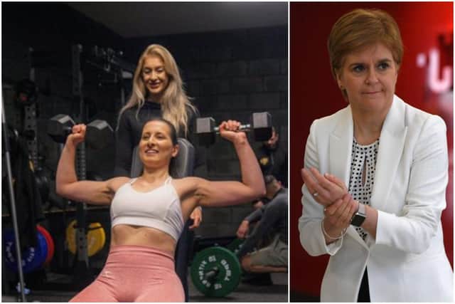 Nicola Sturgeon has confirmed the latest coronavirus figures for Scotland. Gyms across Scotland reopened for the first time today.