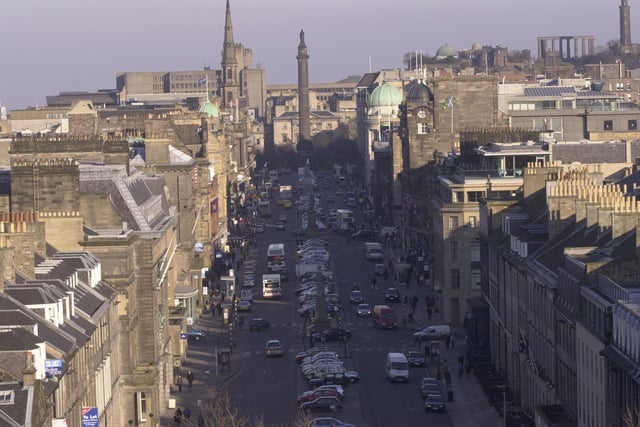 Edinburgh's New Town saw the biggest drop in the average selling price for two bedroom flats, down by 13.6 per cent year on year, from £448,408 down to £387,461.