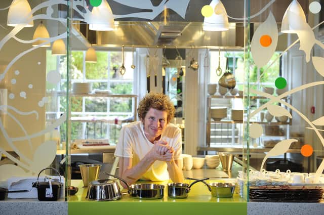Head chef Paul Kitching in the kitchen of 21212 Restaurant, 2009