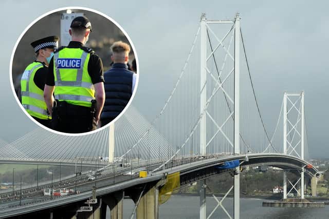 Police are concerned for a missing man, who was last seen on the Forth Road Bridge on Wednesday morning.