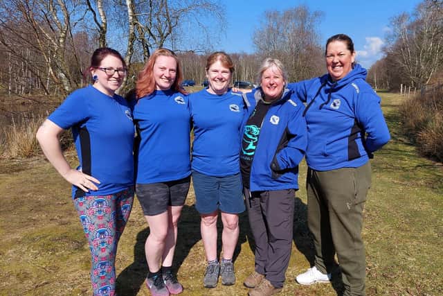 The Scotland Women's Carp team pictured at Broom near Annan. Picture: Nigel Duncan
