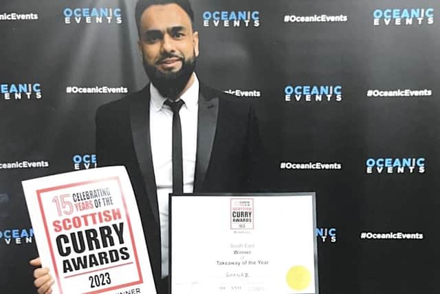 Mohamed Ahad picked up the award for Shanaz Takeaway.
