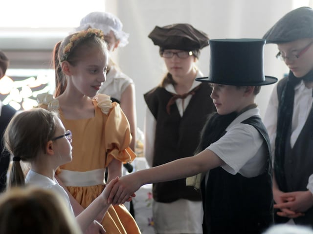 The history of Harton Village was under the spotlight at Bamburgh School in 2012.
