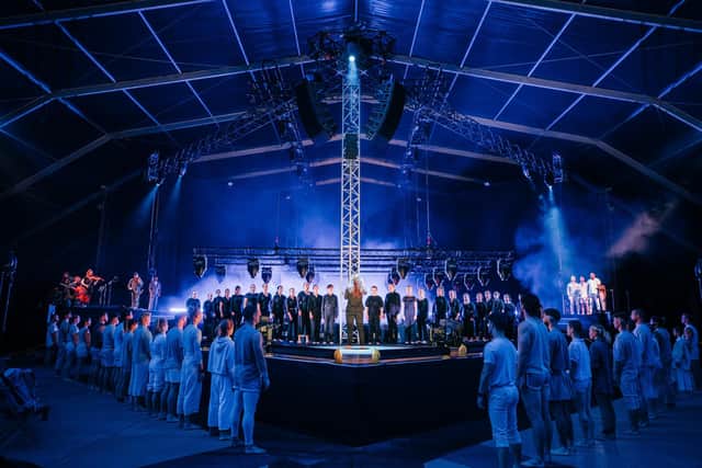 Performers from Australia and Scotland appeared in the Edinburgh International Festival's free curtainraiser MACRO at Murrayfield Stadium in 2022. Picture: Andrew Perry