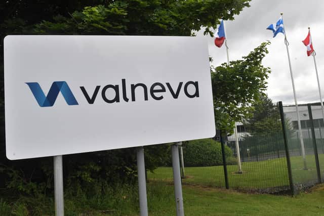 LIVINGSTON, SCOTLAND - JULY  23: The Valneva Plant, which is producing the UK’s coronavirus vaccine during the ongoing coronavirus pandemic, on July 23, 2020, in Livingston, Scotland. 