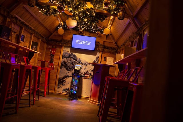 You can book one of these cosy Alpine hutte for up to eight people for a fun-filled Christmas karaoke session. Each hutte requires a non-refundable booking fee which secures your exclusive use of the hutte for 1 hour 40 minutes. Mondays & Tuesdays: £50, Wednesday- Sunday: £60.
