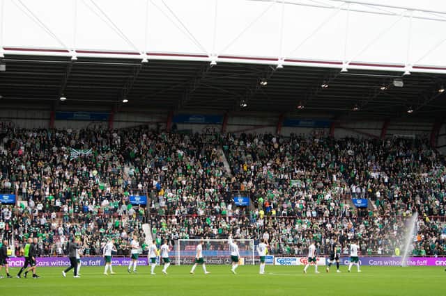 Ben Kensell has praised the backing of the Hibs fans at Tynecastle - and wants a similar version at Easter Road for the women's derby a week on Wednesday